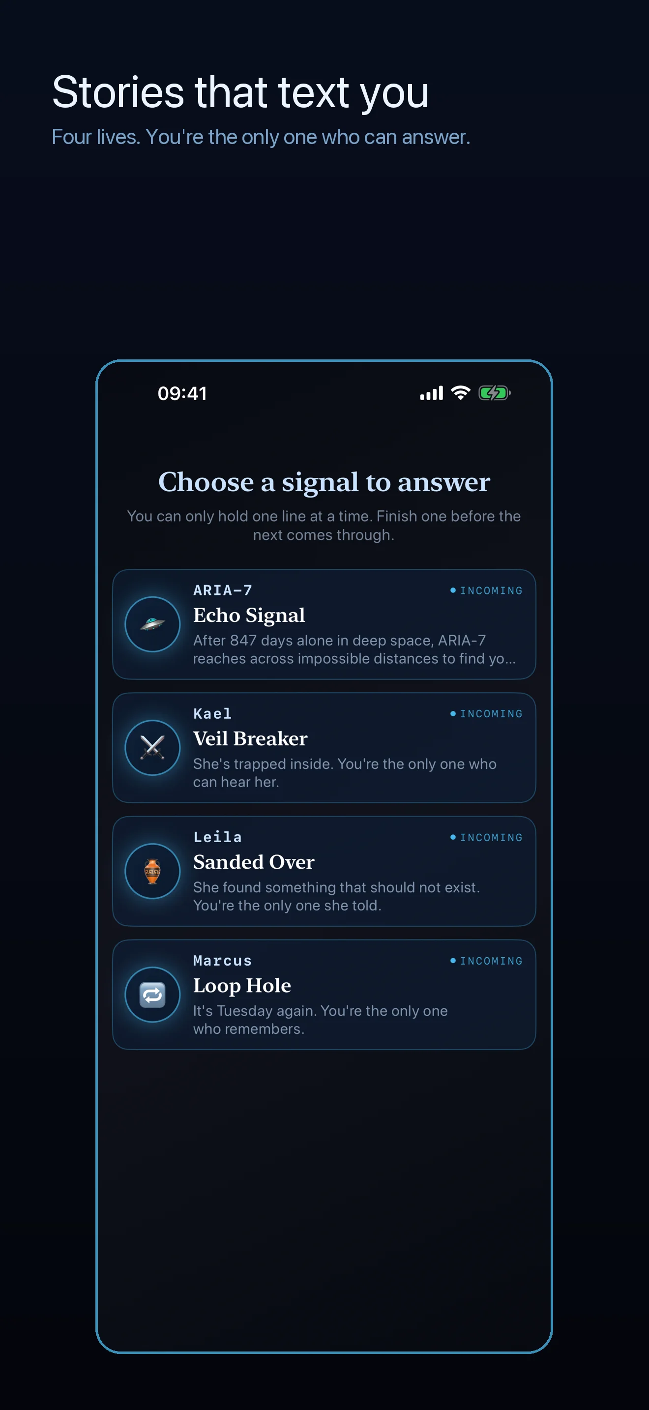 Murmur — Library of chat stories